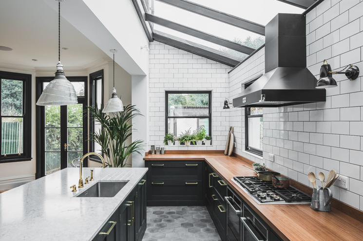 Black Kitchen Cabinets