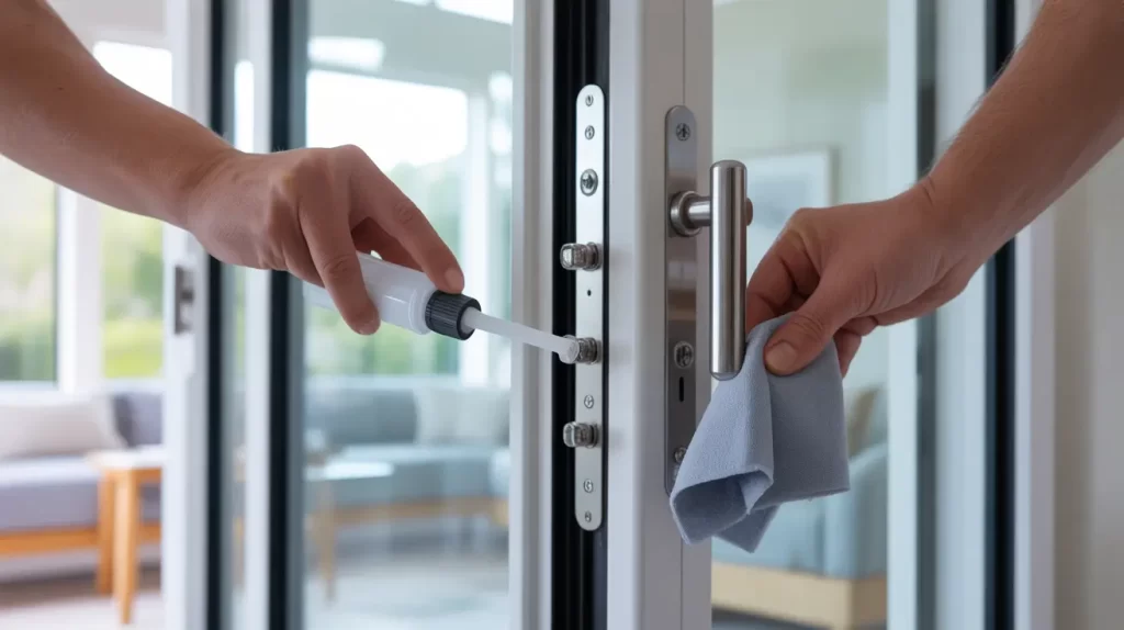 Maintenance and Safety Tips 1 Sliding glass door locks