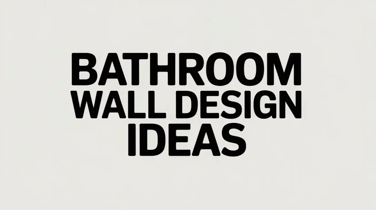 bathroom wall design ideas