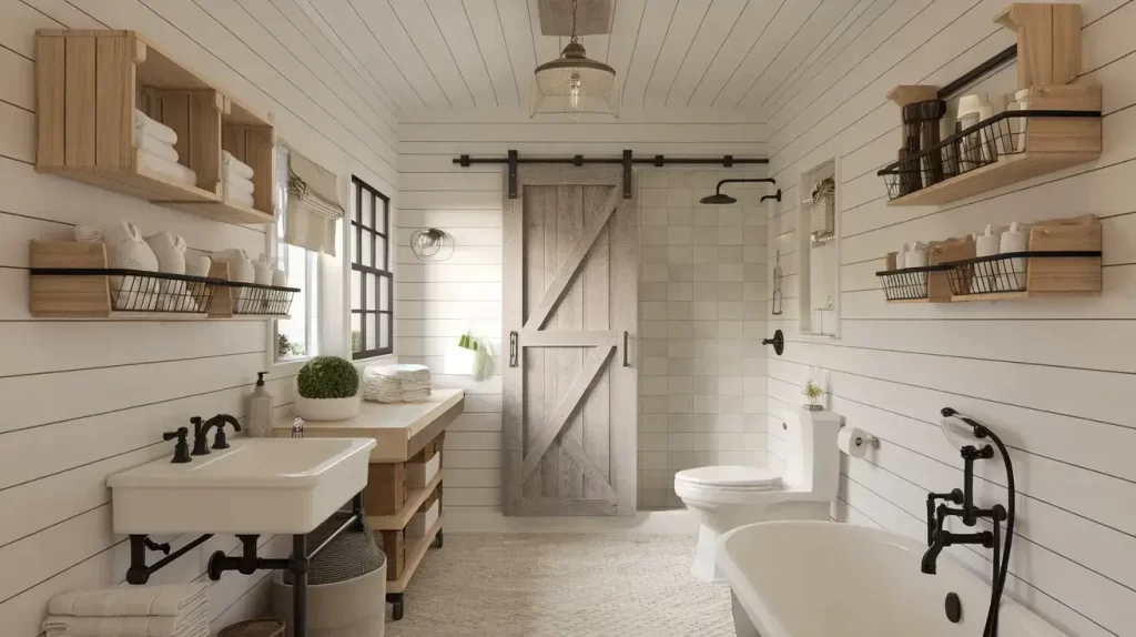 Farmhouse Bathroom Decorating Ideas