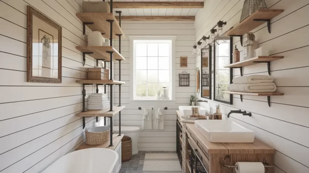 Farmhouse Bathroom Decorating Ideas