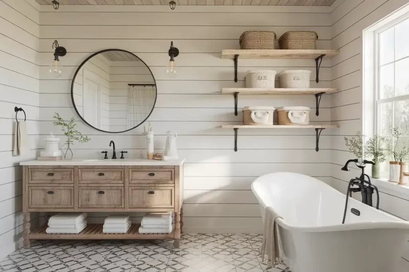Farmhouse Bathroom Decorating Ideas for a Cozy and Stylish Space